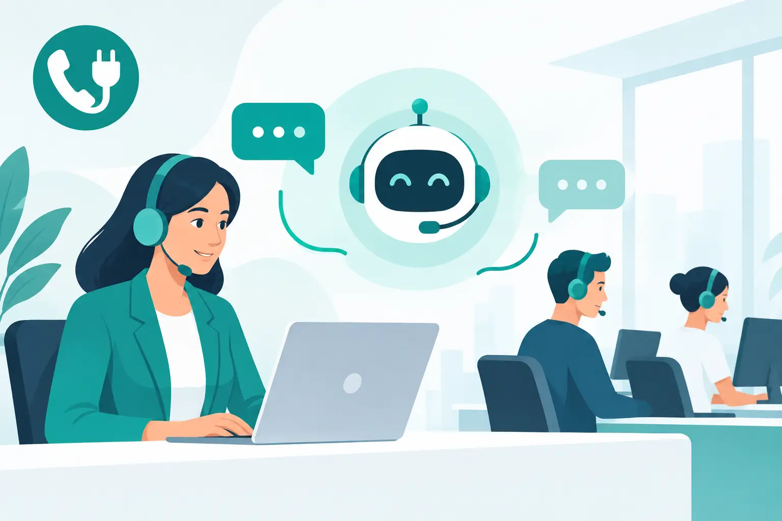 Agents conversationnels en centre de contact